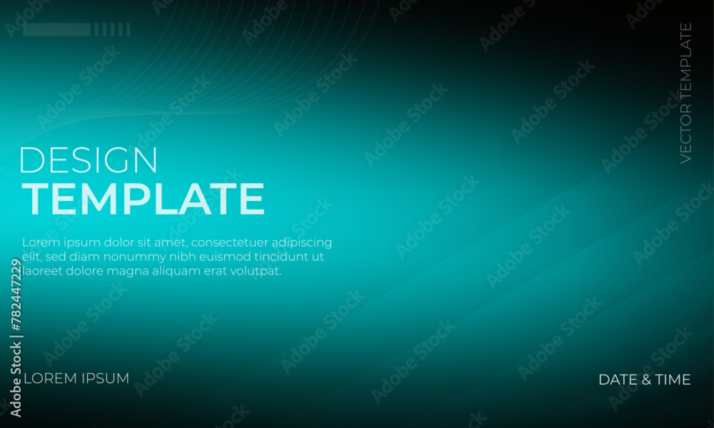 Abstract Black White Teal Gradient Background Artwork