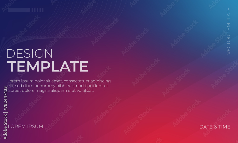 Blue and Red Gradient Background for Striking Visual Design Concepts