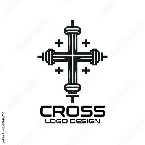 Cross Vector Logo Design