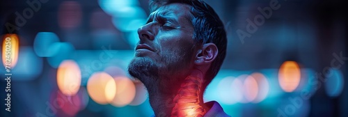 Revealing the depth of neck pain through poignant visual portrayal photo