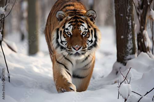 Amur Tiger, inhabiting the Russian Far East photo