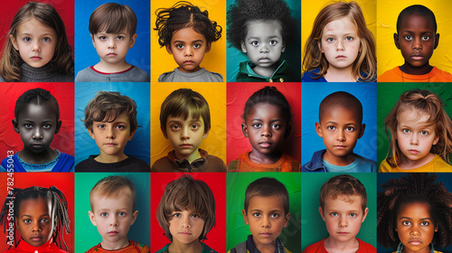 portrait of a diversity young children 