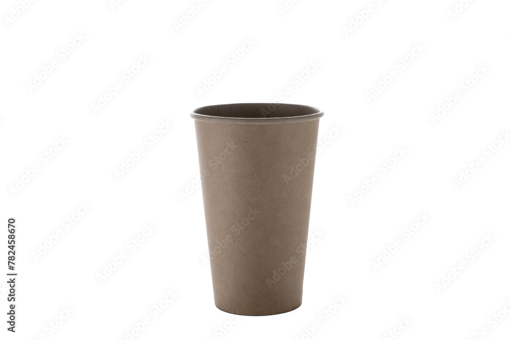 Paper cups for drinks. Paper cup isolated on white background. Disposable cup. Paper cups for drinks. Paper cup isolated on white background. Disposable cup.
