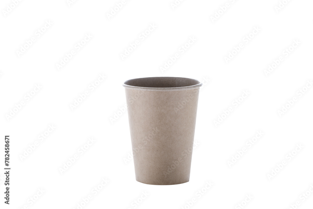 Paper cups for drinks. Paper cup isolated on white background. Disposable cup. Paper cups for drinks. Paper cup isolated on white background. Disposable cup.