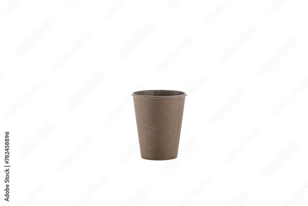 Paper cups for drinks. Paper cup isolated on white background. Disposable cup. Paper cups for drinks. Paper cup isolated on white background. Disposable cup.