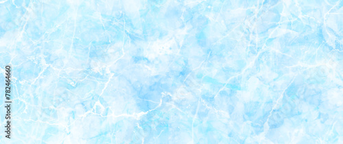 Blue winter texture art vector background for cover design, poster, cover, banner, flyer, cards. Ice. Cold. Frozen water. Hand-drawn brush strokes. Christmas abstract illustration for background.	