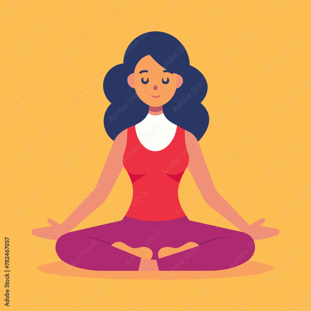 yoga woman meditating