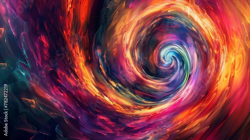 Vibrant color swirl abstract background