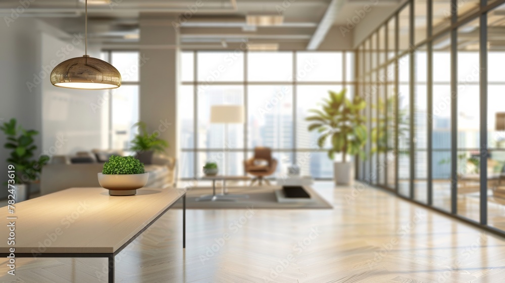 Modern office space with natural light Modern office space with natural light