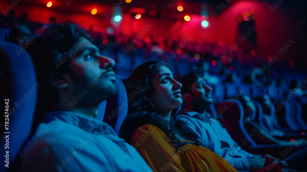 people watching movie in the cinema people watching movie in the cinema