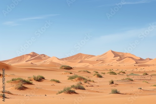 Desert landscape with sand dunes - fictional location