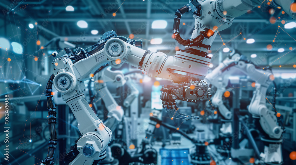Cutting-Edge Robotics: Futuristic Robotic Arm in Advanced Automation Cutting-Edge Robotics: Futuristic Robotic Arm in Advanced Automation