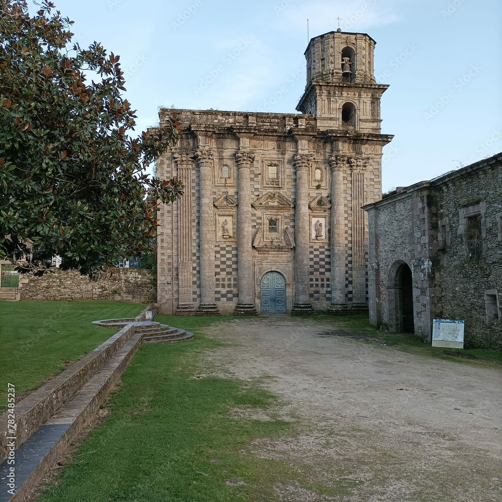 Fototapeta premium Monasterio de Santa María de Monfero, Galicia
