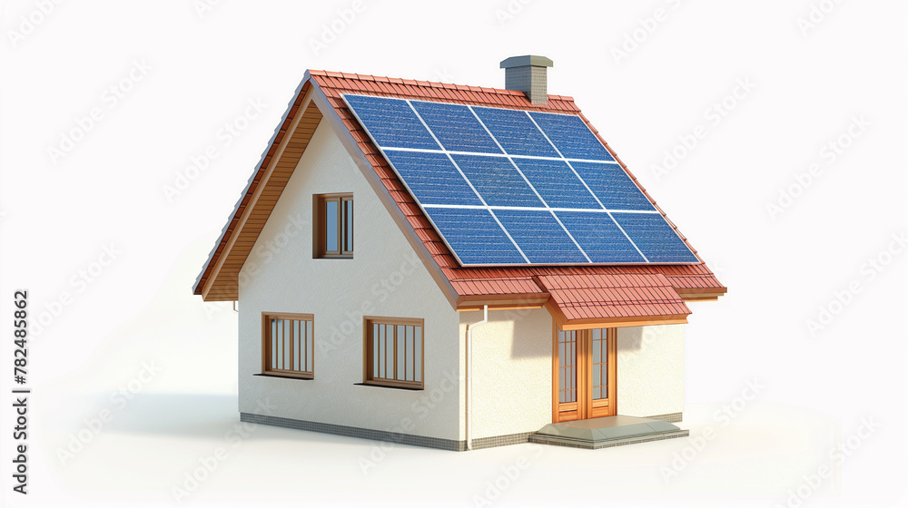 World Earth day, Solar panel house, usable energy World Earth day, Solar panel house, usable energy