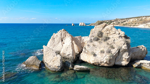 Obraz na płótnie Adonis Felsen rocks, Cyprus.