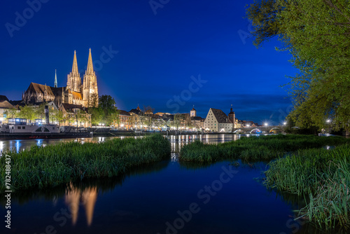 Regensburg in der blauen Sunde