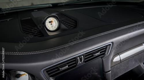 Black leather dashboard © The Image Engine