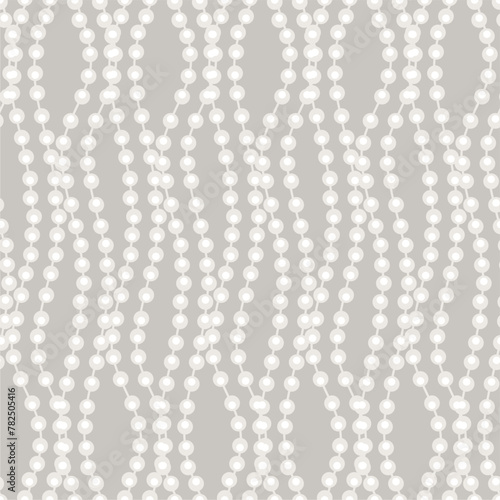 Seamless glamour print pattern with beads jewelry art decor wallpaper for textile, package, paper