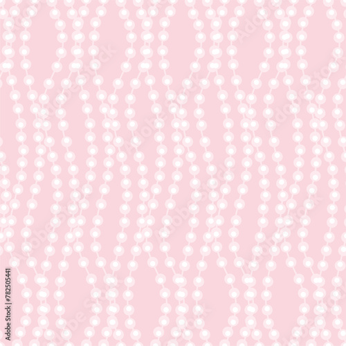 Seamless glamour print pattern with beads jewelry art decor wallpaper for textile, package, paper