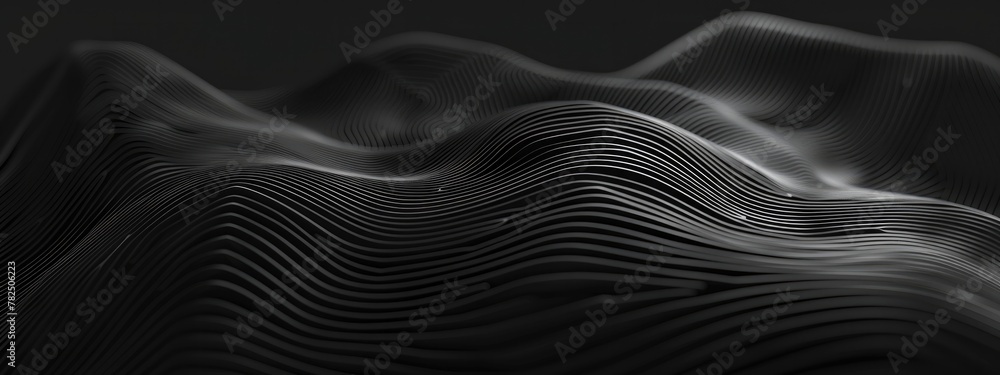 Abstract clean simplistic nonlinear lines monochromatic Abstract clean simplistic nonlinear lines monochromatic