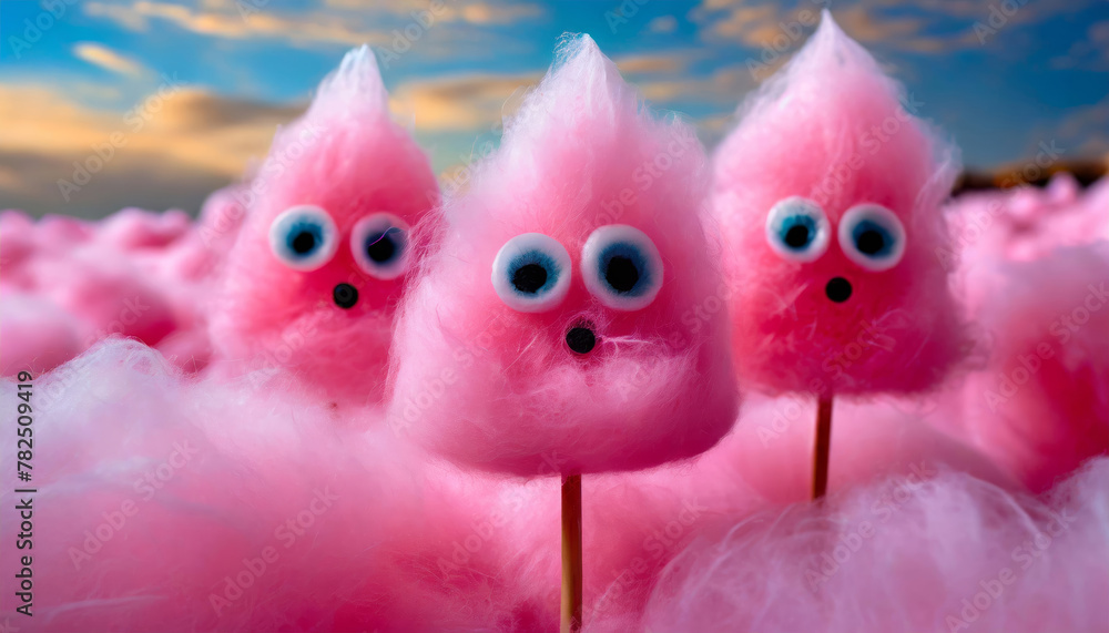 Cotton Candy Creatures