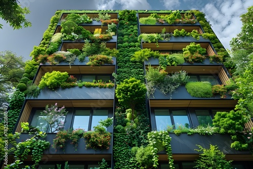 Urban Oasis: Green Architecture for a Sustainable Future. Concept Sustainability, Green Architecture, Urban Design, Environmental Conservation, Future Cities #782520888
