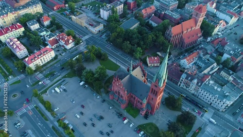 Wallpaper Mural Church Plac Swietej Katarzyny Panorama Torun Kosciol Aerial View Poland Torontodigital.ca