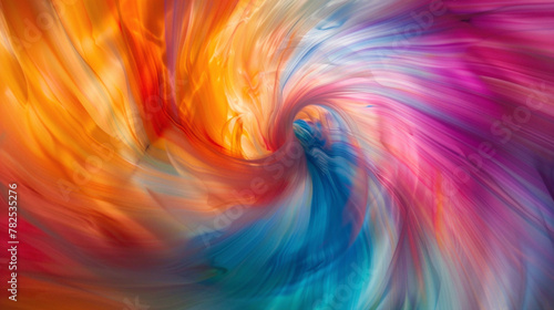 Colors swirl and dance in the background, forming an eye-catching display.