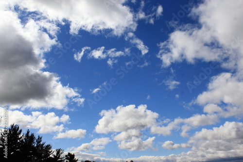 Classic Blue Sky and Clouds