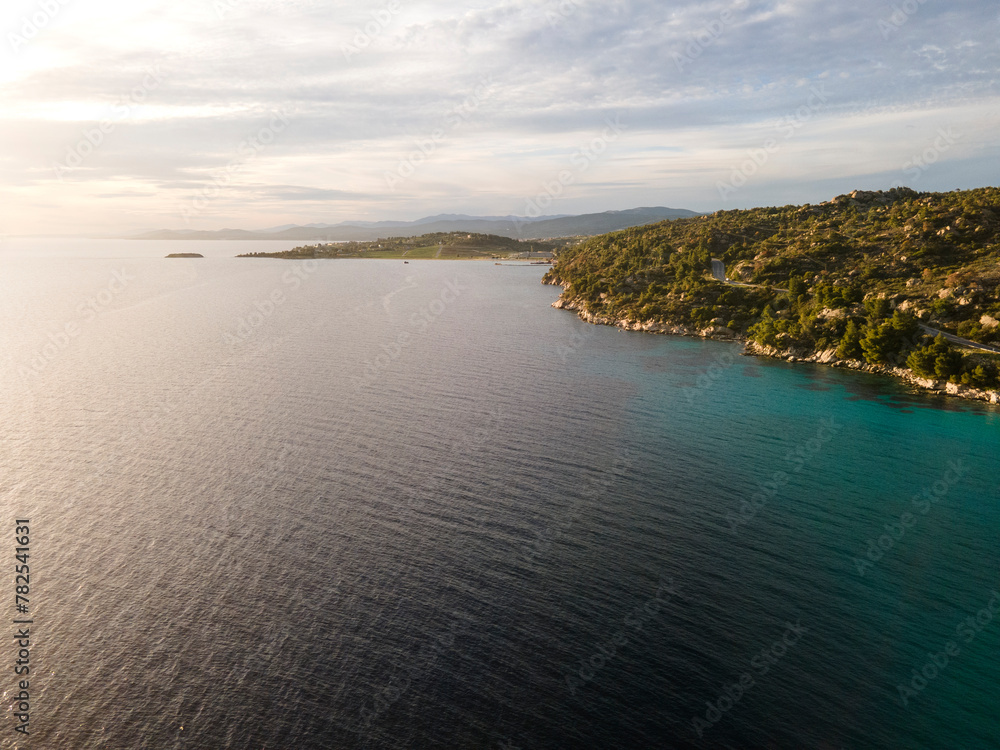 Sithonia coastline near Koviou Beach, Chalkidiki, Greece Sithonia coastline near Koviou Beach, Chalkidiki, Greece