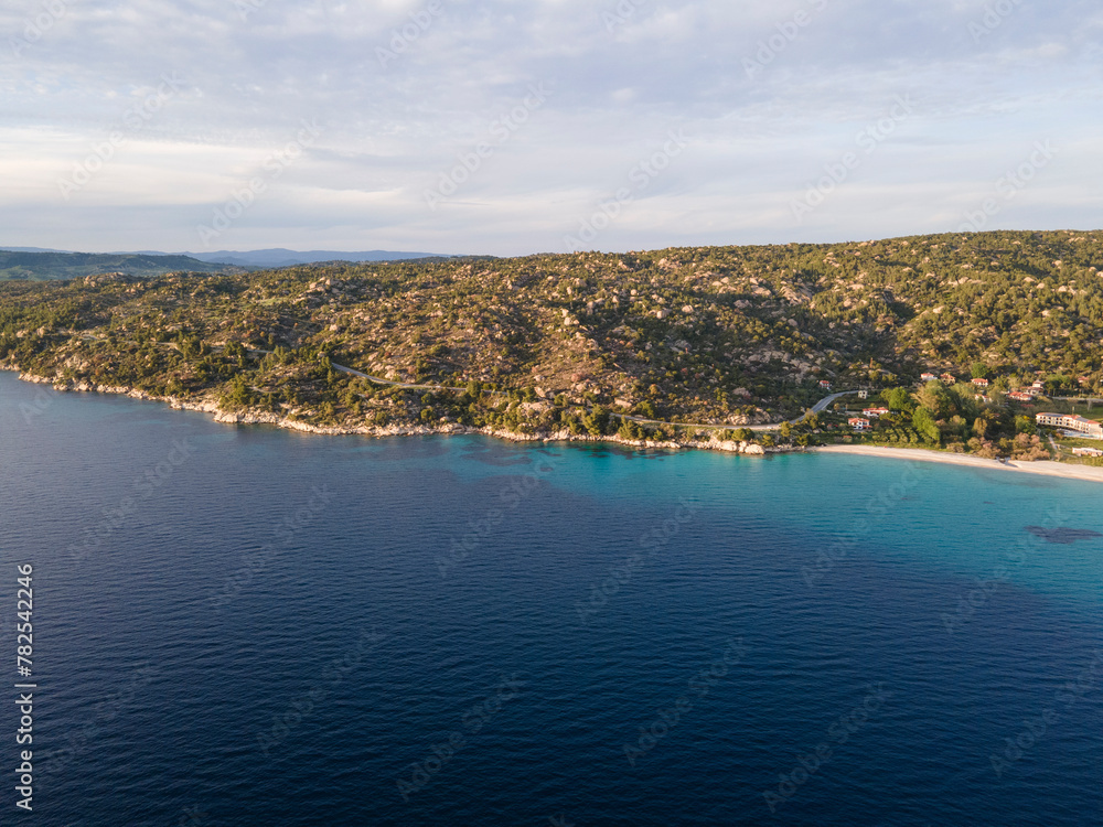 Sithonia coastline near Koviou Beach, Chalkidiki, Greece