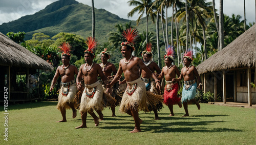 Traditional Fijian Dancing  photo