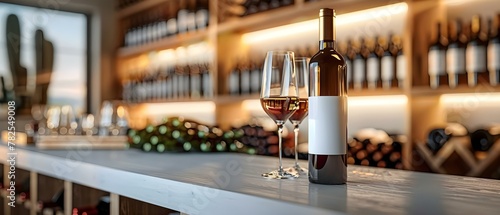 Sleek Wine Cellar Ambiance: Refined Tasting & Storage. Concept Wine Tasting, Cellar Design, Elegance, Storage Solutions, Refinement