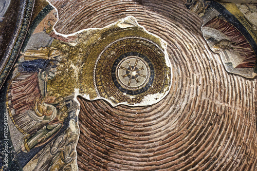 Chora Church (Kariye Müzesi), is an ancient Byzantine church renowned for its splendid mosaics and frescoes. Built in the 4th century, it is an emblematic example of Byzantine architecture and art photo