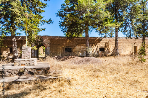 Bilde på lerret Abandoned seminary house in Monte Escobedo Zacatecas