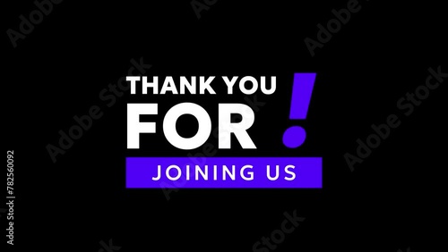 Thank you for joining us on dark background