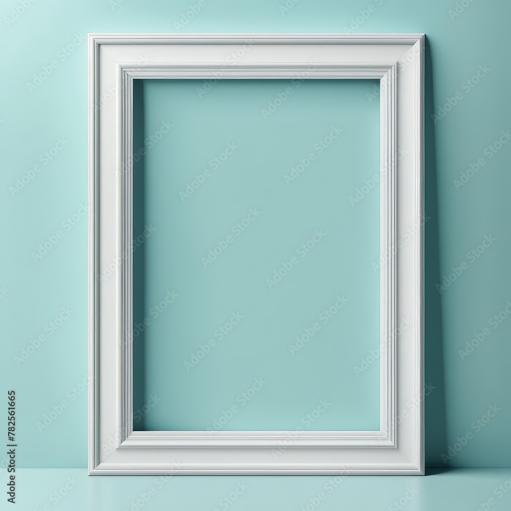 Close-up frame mockup, 3d rendering