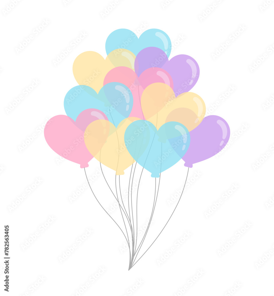 Balloon and Pastel: A Festive Collection Heart Illustrations for Celebrations and Decorative Design Balloon and Pastel: A Festive Collection Heart Illustrations for Celebrations and Decorative Design