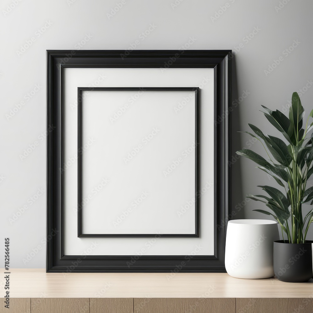 Close-up frame mockup, 3d rendering Close-up frame mockup, 3d rendering