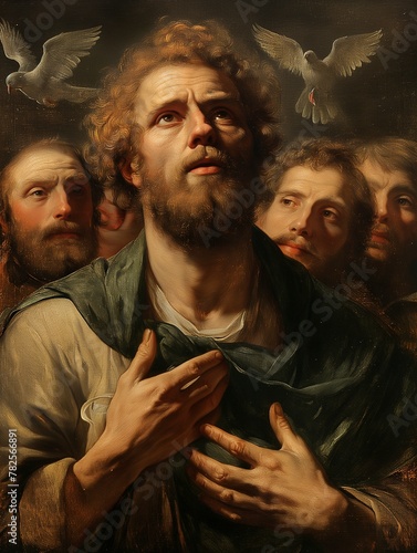 Cornelius receiving the Holy Spirit Renaissance