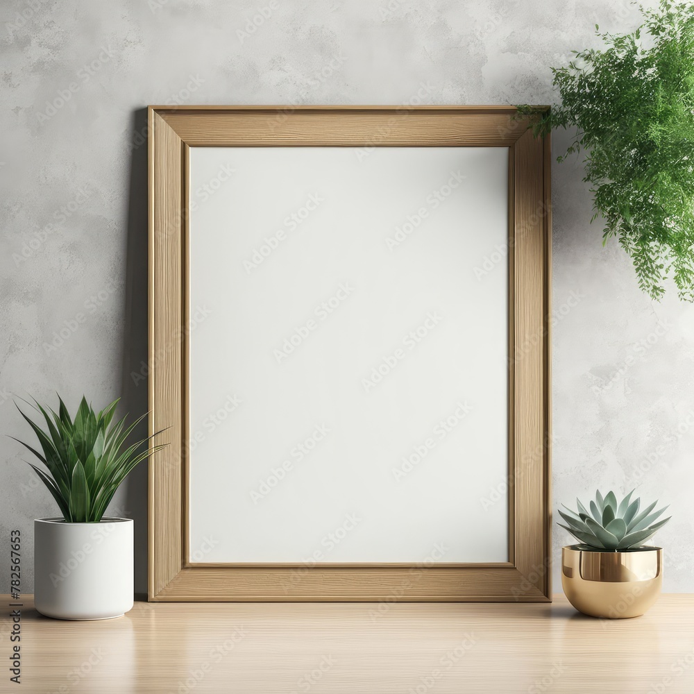 Close-up frame mockup, 3d rendering Close-up frame mockup, 3d rendering