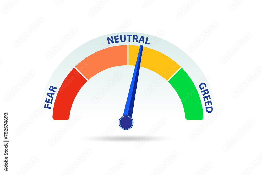 Fear and greed investor behaviour concept Fear and greed investor behaviour concept