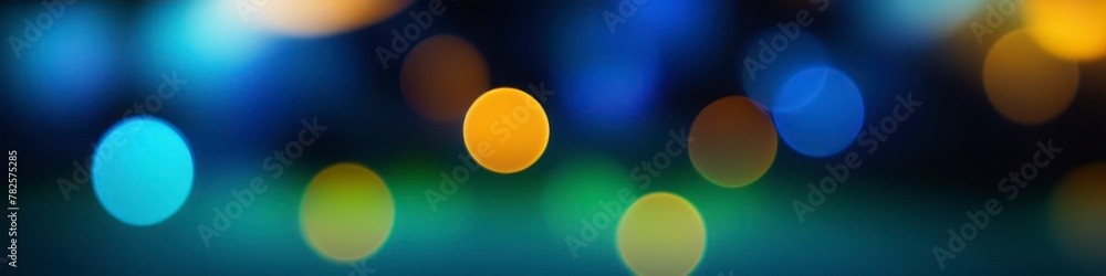 Abstract illustration of blurred dark background. Bokeh background for social media banner, website and for your design, space for text.		
