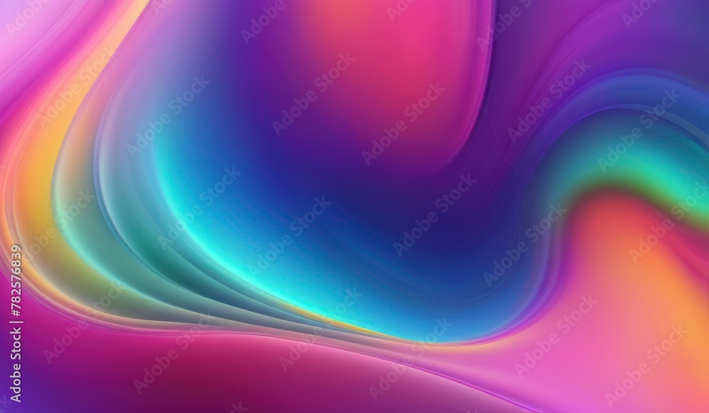 Bright abstract background gradient waves with holographic effect. Background for social media banner, website and for your design, space for text.	