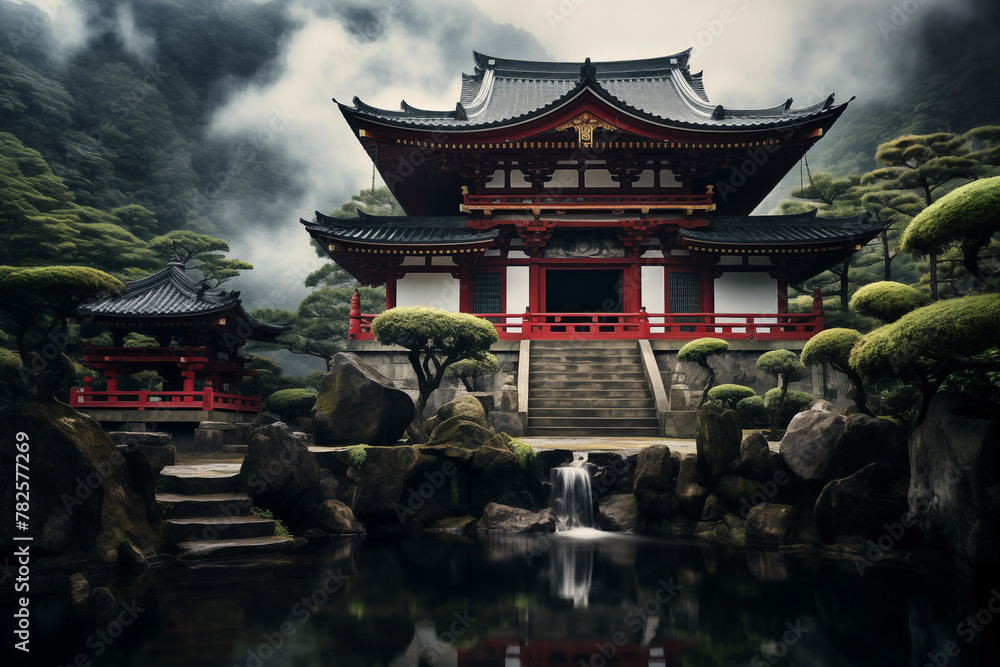 chinese temple illustration chinese temple illustration