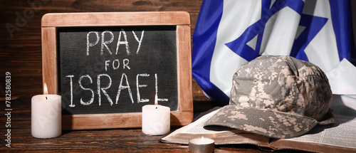 Chalkboard with text PRAY F...
