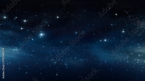 A serene starry night sky depiction  with delicate cloud formations hinting at the vastness of the universe