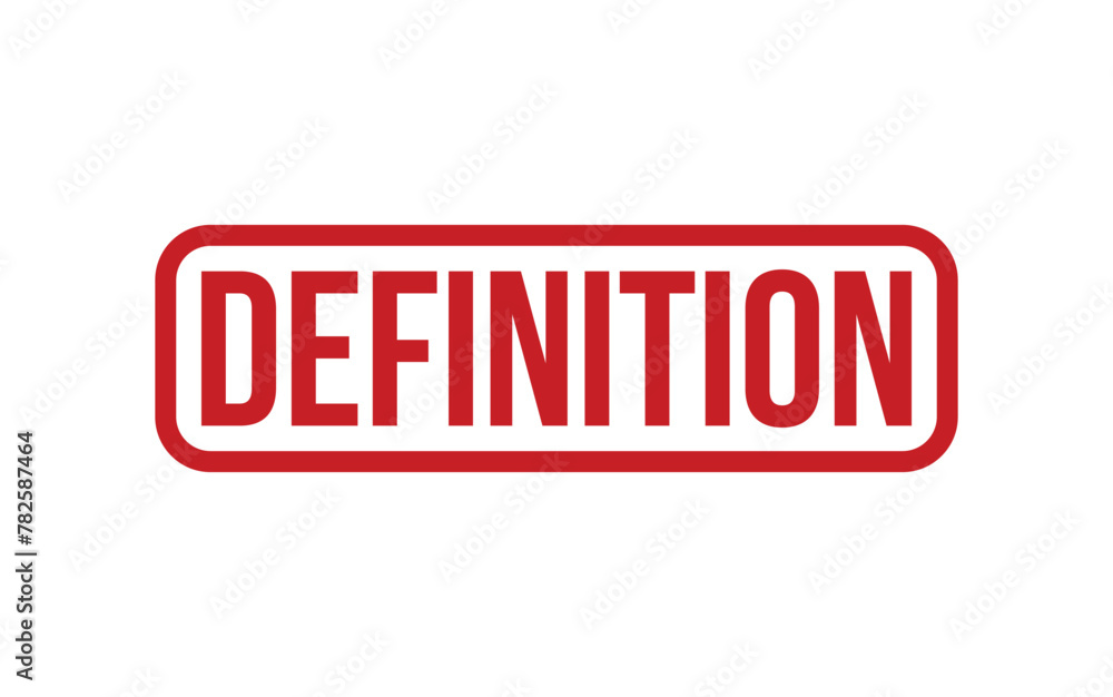 Red Definition Rubber Stamp Seal Vector Red Definition Rubber Stamp Seal Vector