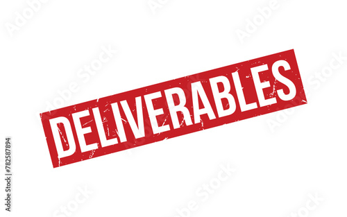 Deliverables Rubber Stamp Seal Vector