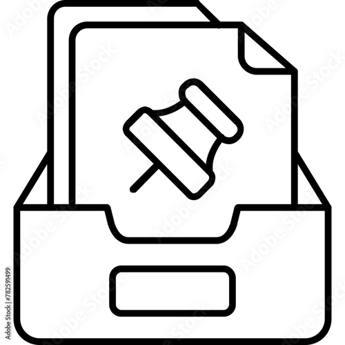 Paper pin Icon